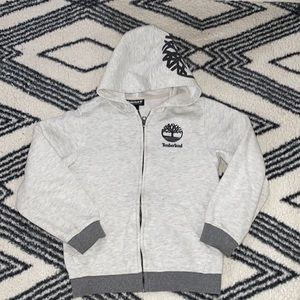 Timberland Full-Zip Hooded Sweatshirt | Gray | Boys | Size: 7